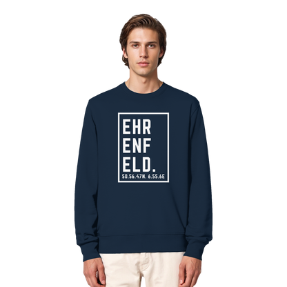 Ehrenfeld Koordinaten (großer Druck auf der Brust) - Organic Lightweight Sweatshirt