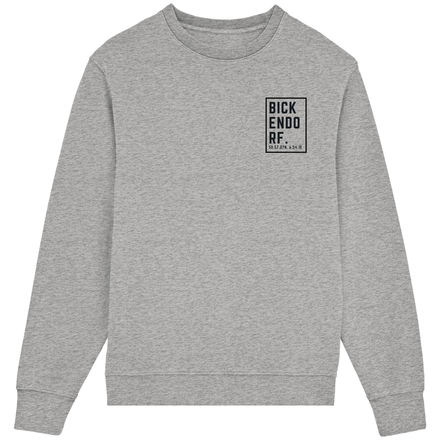 Bickendorf Koordinaten (kleiner Druck auf der Brust) - Organic Lightweight Sweatshirt