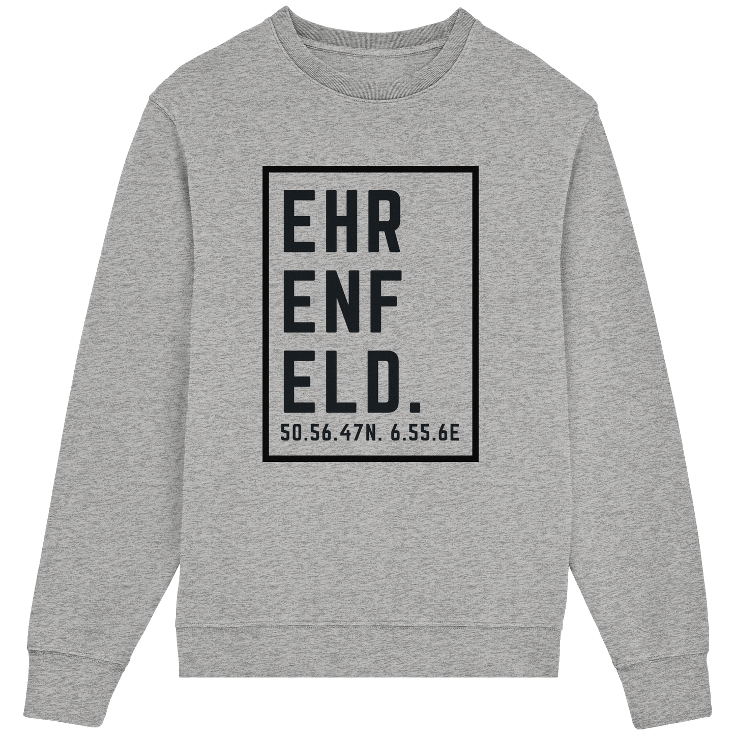 Ehrenfeld Koordinaten (großer Druck auf der Brust) - Organic Lightweight Sweatshirt