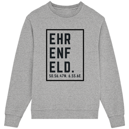 Ehrenfeld Koordinaten (großer Druck auf der Brust) - Organic Lightweight Sweatshirt