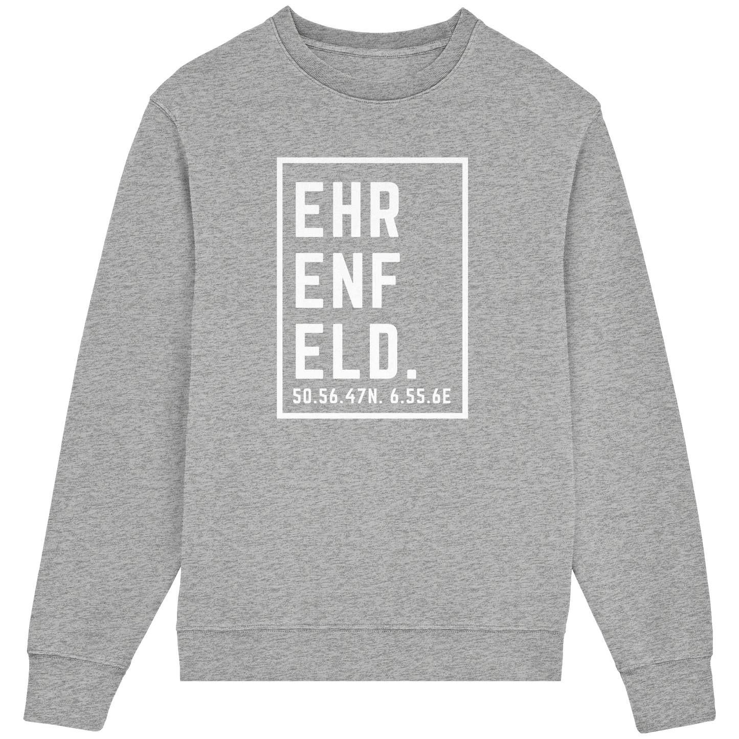Ehrenfeld Koordinaten (großer Druck auf der Brust) - Organic Lightweight Sweatshirt