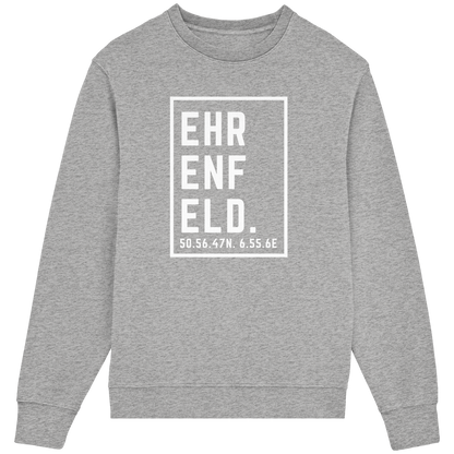 Ehrenfeld Koordinaten (großer Druck auf der Brust) - Organic Lightweight Sweatshirt