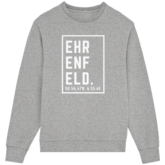 Ehrenfeld Koordinaten (großer Druck auf der Brust) - Organic Lightweight Sweatshirt