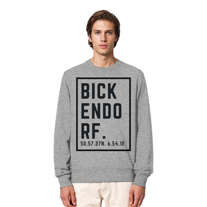 Bickendorf Koordinaten (großer Druck auf der Brust) - Organic Lightweight Sweatshirt