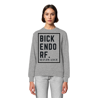 Bickendorf Koordinaten (großer Druck auf der Brust) - Organic Lightweight Sweatshirt