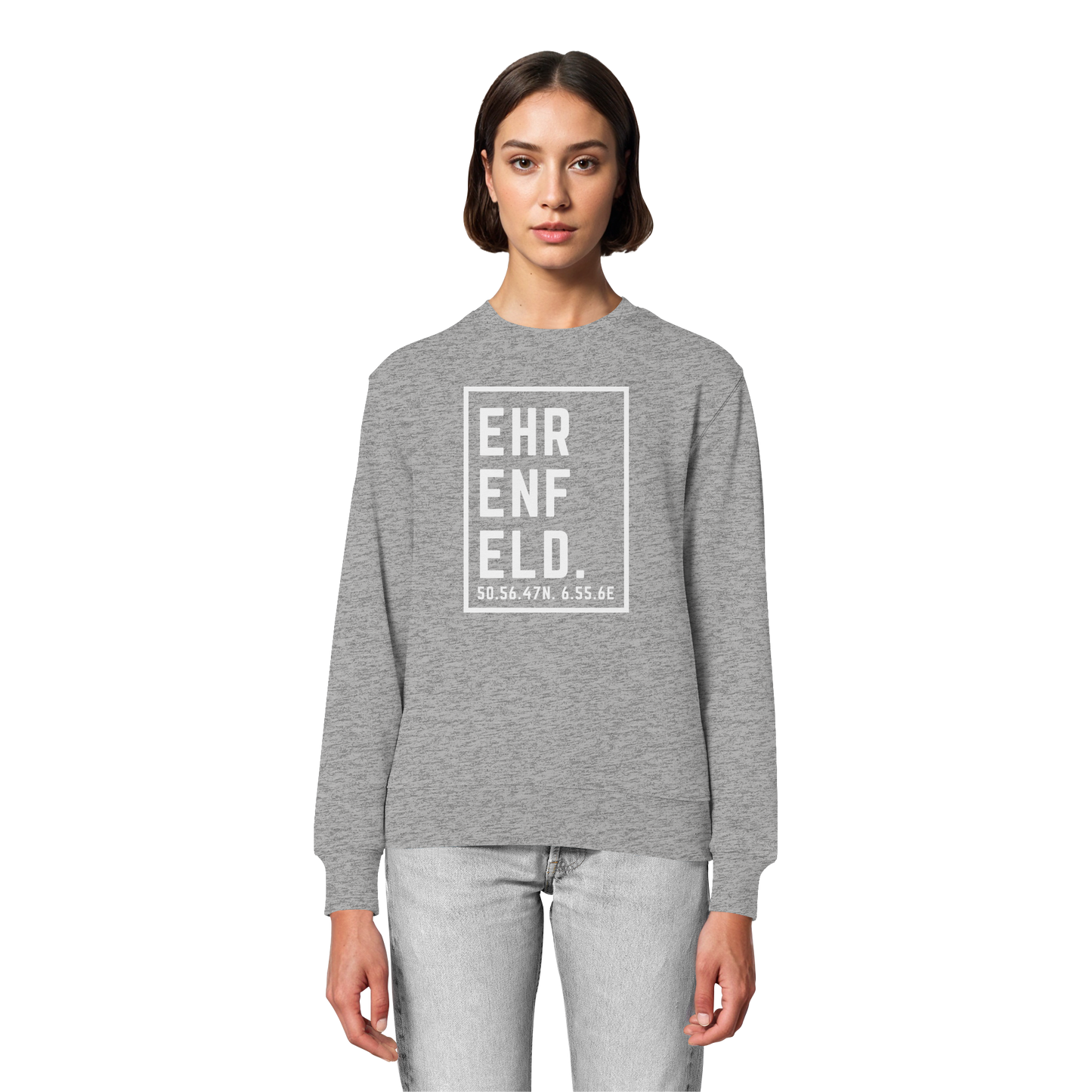 Ehrenfeld Koordinaten (großer Druck auf der Brust) - Organic Lightweight Sweatshirt