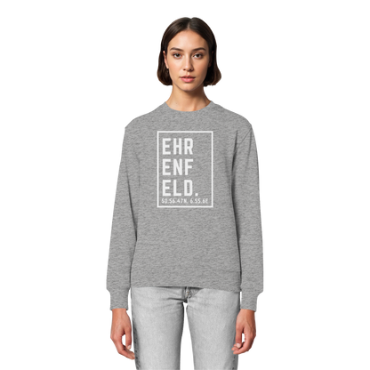 Ehrenfeld Koordinaten (großer Druck auf der Brust) - Organic Lightweight Sweatshirt