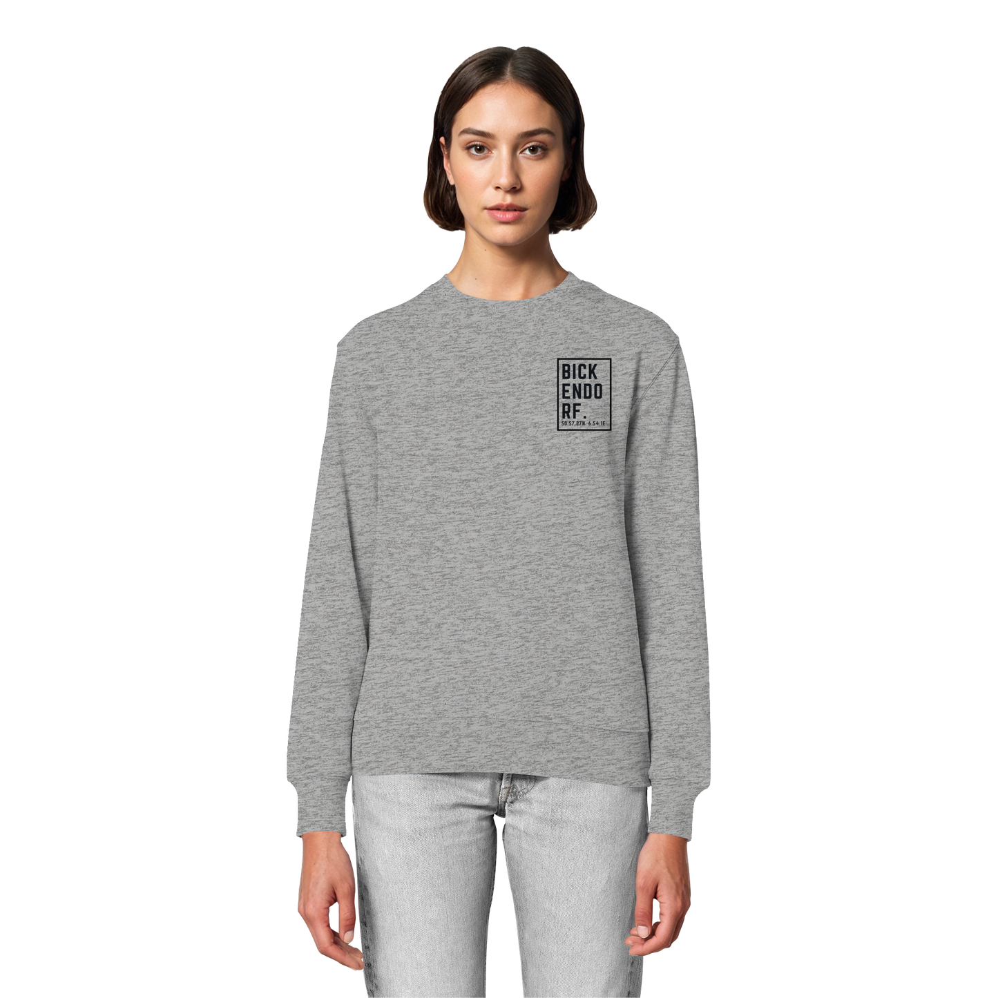 Bickendorf Koordinaten (kleiner Druck auf der Brust) - Organic Lightweight Sweatshirt