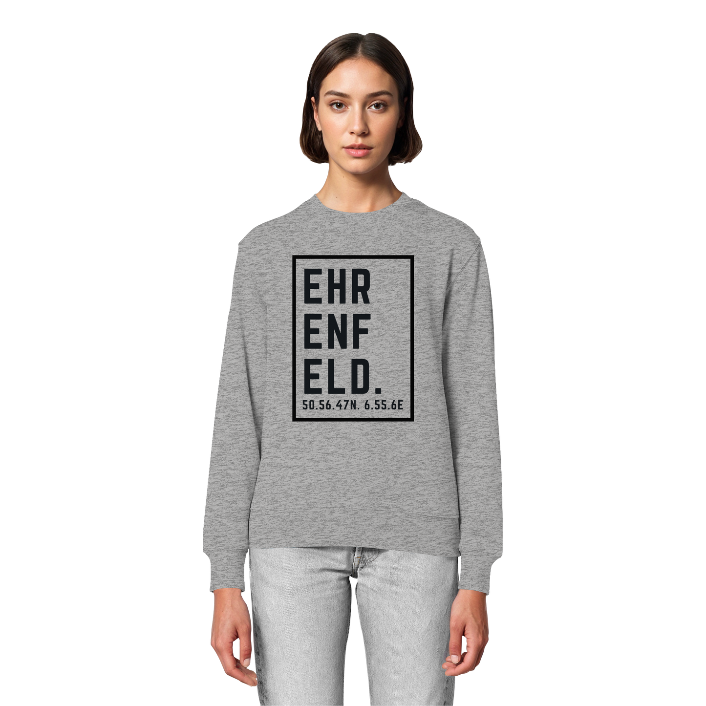Ehrenfeld Koordinaten (großer Druck auf der Brust) - Organic Lightweight Sweatshirt
