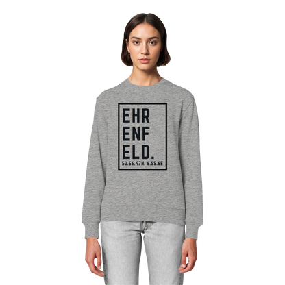 Ehrenfeld Koordinaten (großer Druck auf der Brust) - Organic Lightweight Sweatshirt
