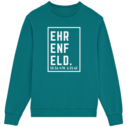 Ehrenfeld Koordinaten (großer Druck auf der Brust) - Organic Lightweight Sweatshirt