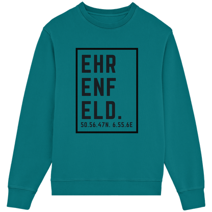 Ehrenfeld Koordinaten (großer Druck auf der Brust) - Organic Lightweight Sweatshirt