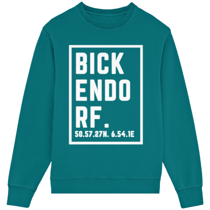 Bickendorf Koordinaten (großer Druck auf der Brust) - Organic Lightweight Sweatshirt