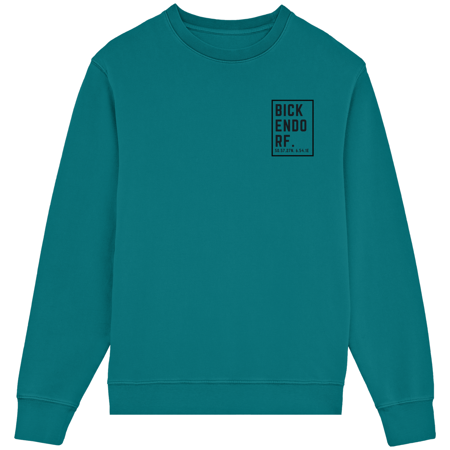 Bickendorf Koordinaten (kleiner Druck auf der Brust) - Organic Lightweight Sweatshirt