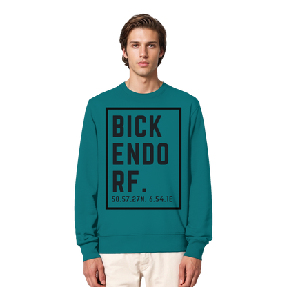 Bickendorf Koordinaten (großer Druck auf der Brust) - Organic Lightweight Sweatshirt