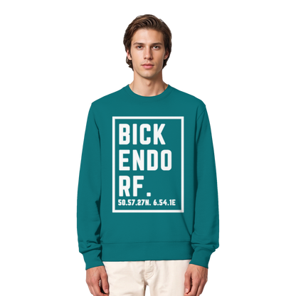 Bickendorf Koordinaten (großer Druck auf der Brust) - Organic Lightweight Sweatshirt