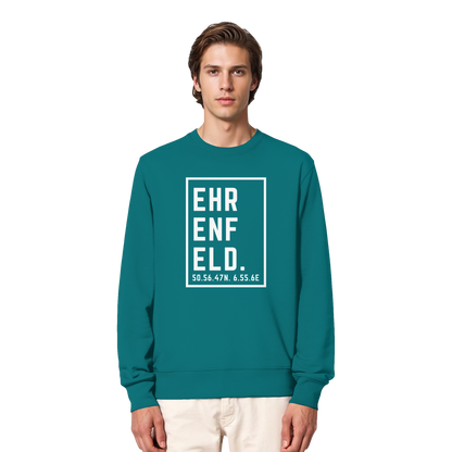 Ehrenfeld Koordinaten (großer Druck auf der Brust) - Organic Lightweight Sweatshirt