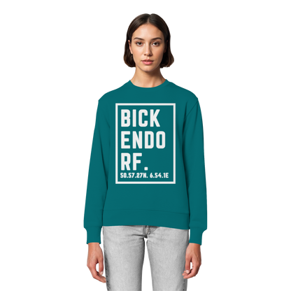 Bickendorf Koordinaten (großer Druck auf der Brust) - Organic Lightweight Sweatshirt