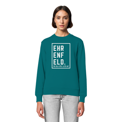Ehrenfeld Koordinaten (großer Druck auf der Brust) - Organic Lightweight Sweatshirt
