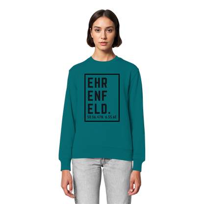 Ehrenfeld Koordinaten (großer Druck auf der Brust) - Organic Lightweight Sweatshirt