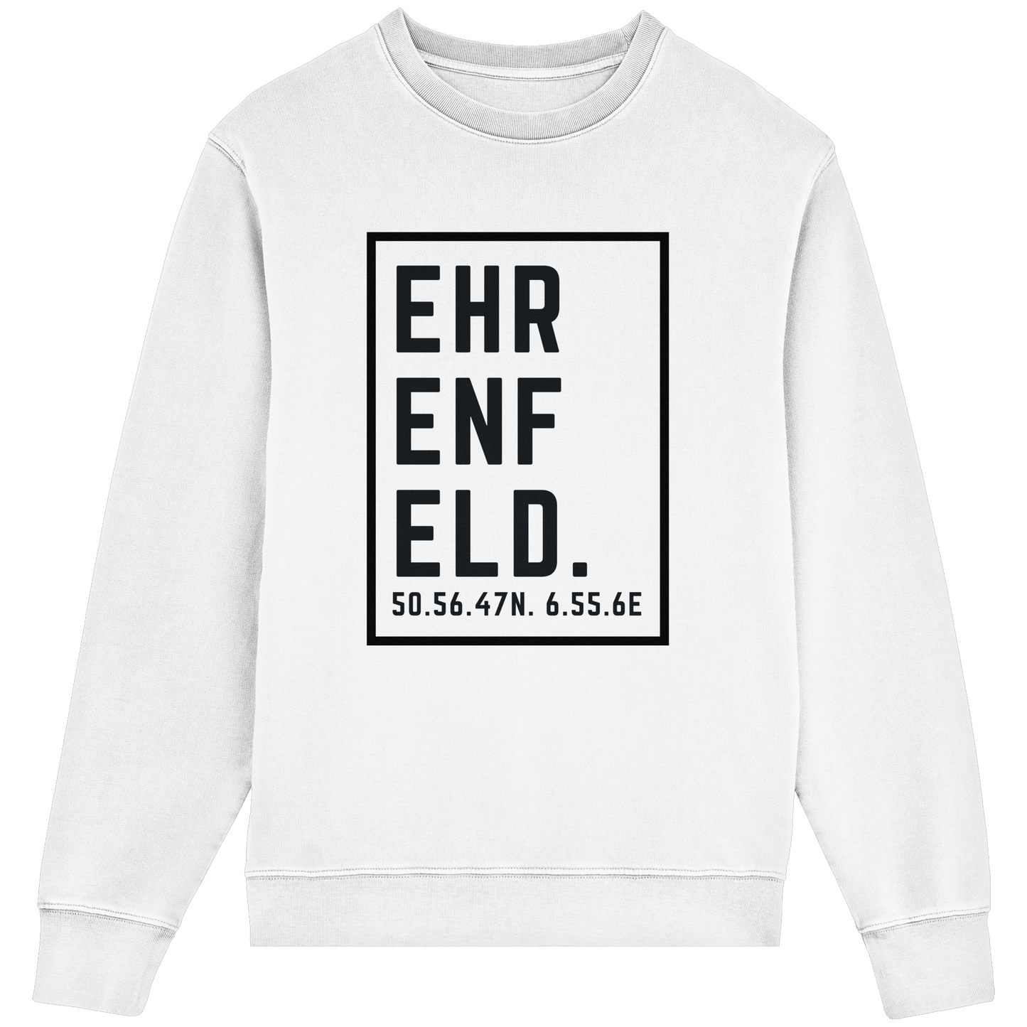Ehrenfeld Koordinaten (großer Druck auf der Brust) - Organic Lightweight Sweatshirt