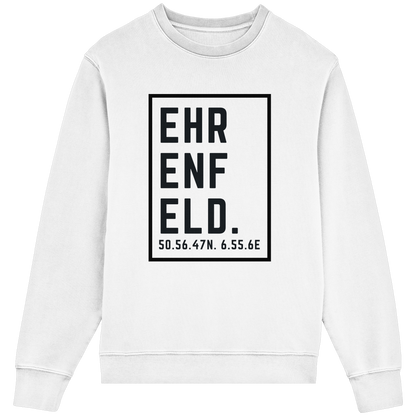 Ehrenfeld Koordinaten (großer Druck auf der Brust) - Organic Lightweight Sweatshirt
