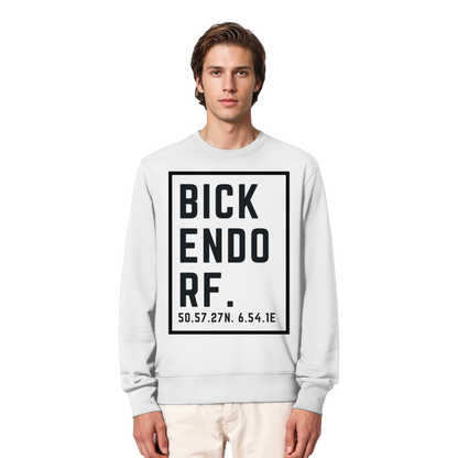 Bickendorf Koordinaten (großer Druck auf der Brust) - Organic Lightweight Sweatshirt