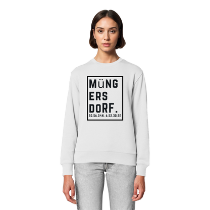 Müngersdorf Koordinaten (großer Druck auf der Brust) - Organic Lightweight Sweatshirt
