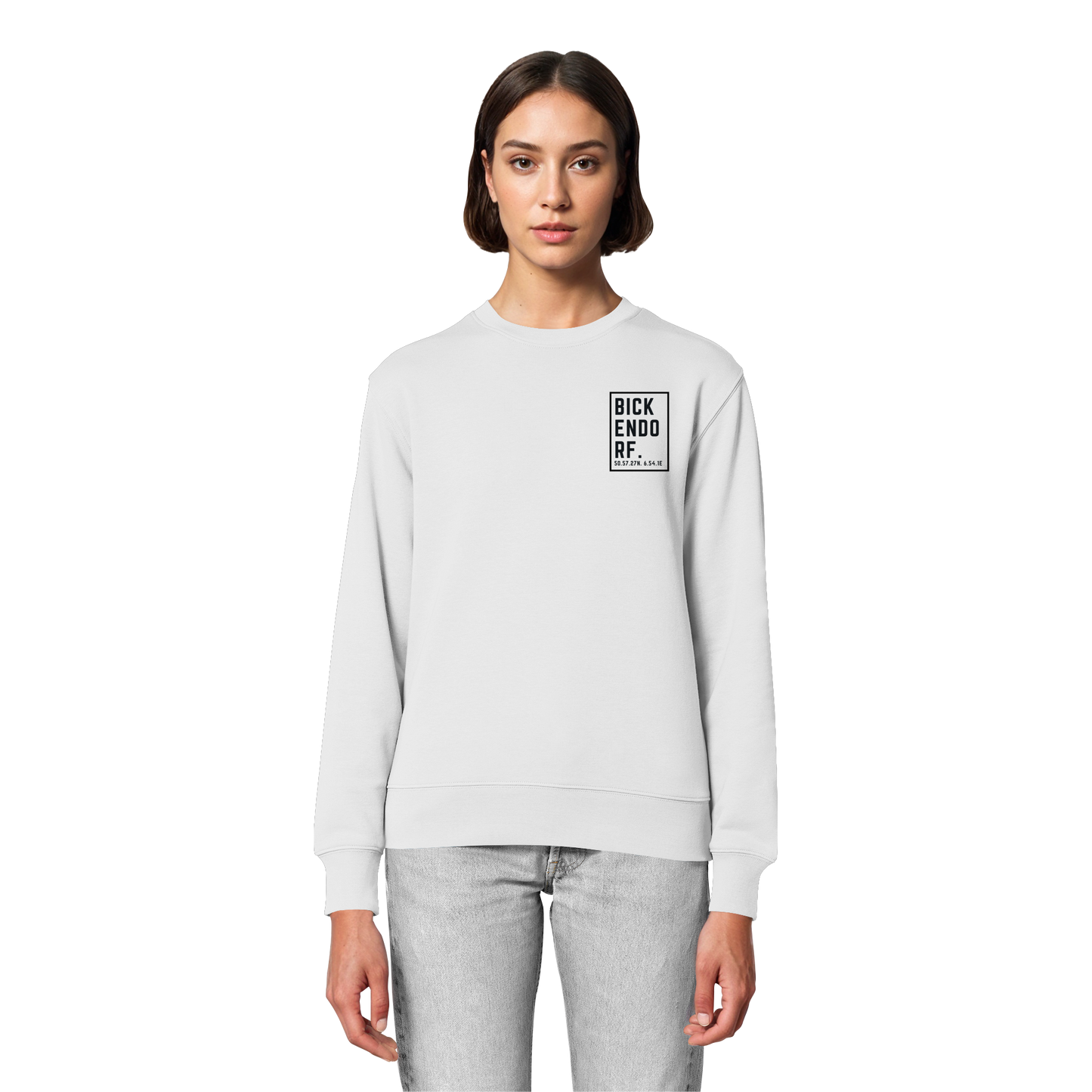 Bickendorf Koordinaten (kleiner Druck auf der Brust) - Organic Lightweight Sweatshirt