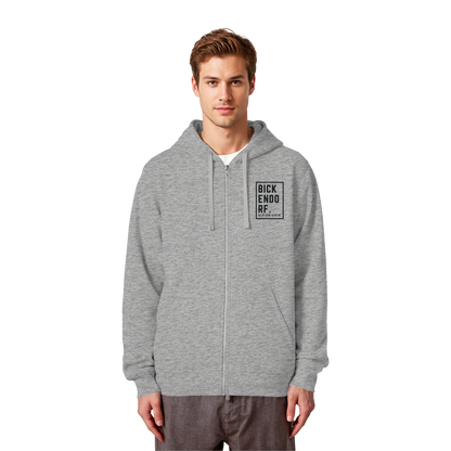 Bickendorf Koordinaten (kleiner Druck auf der Brust) - Organic Lightweight Zipper