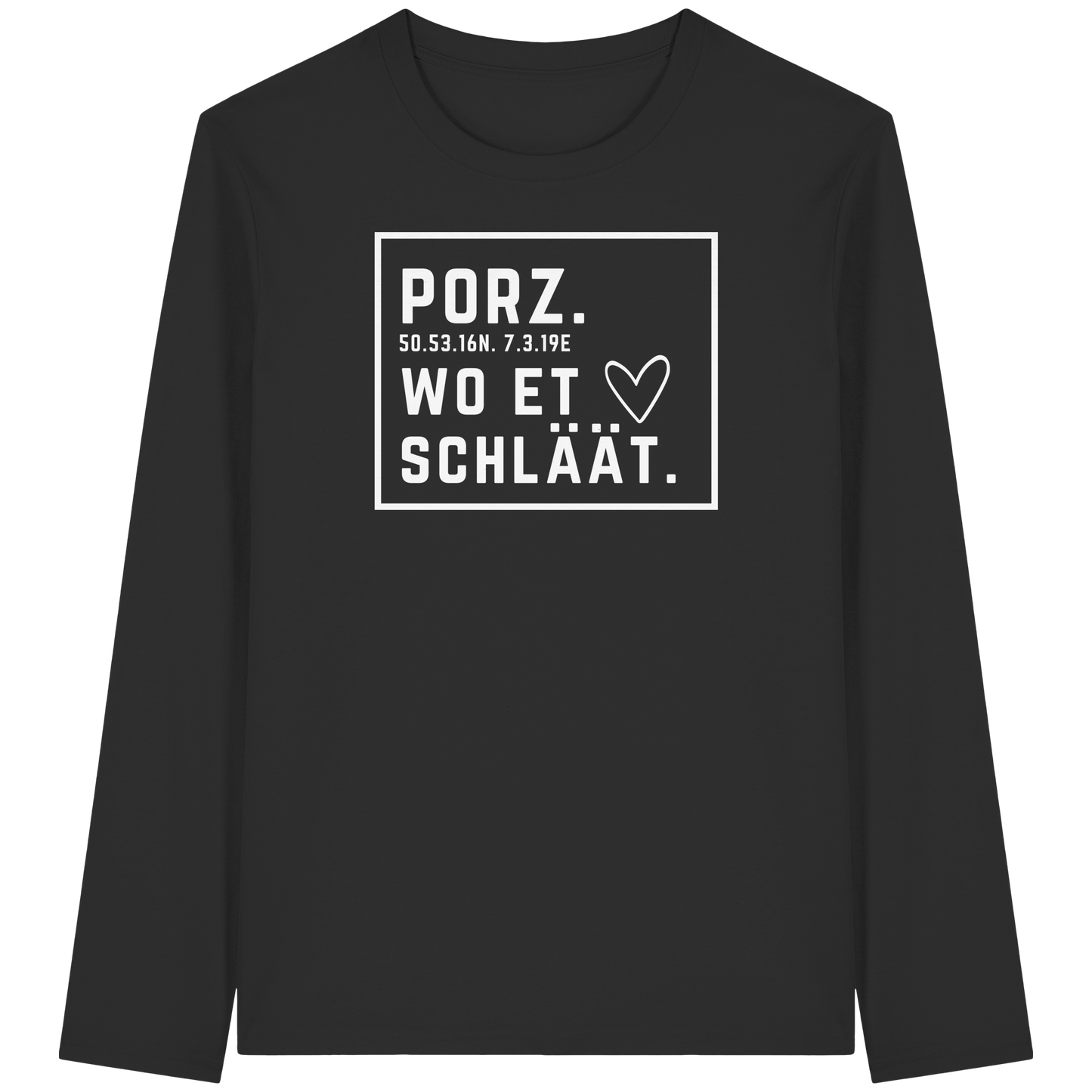 Porz Hätz Druck - Organic Longsleeve T-Shirt