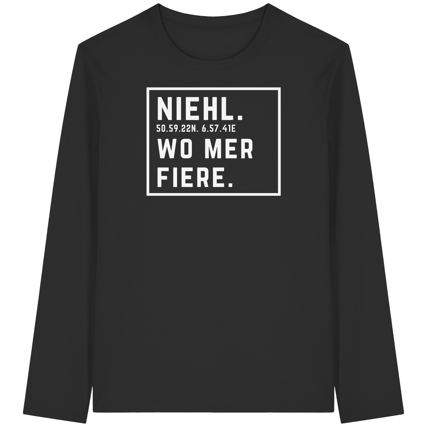 Niehl Fiere Druck - Organic Longsleeve T-Shirt
