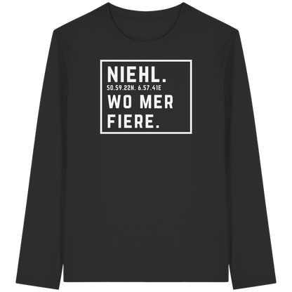 Niehl Fiere Druck - Organic Longsleeve T-Shirt