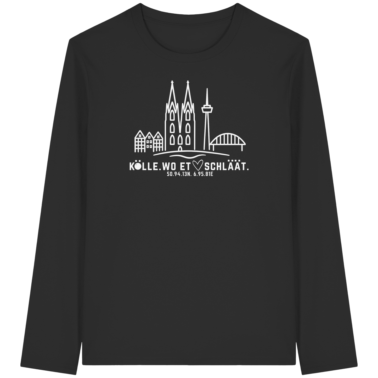 Skyline Hätz Druck  - Organic Longsleeve T-Shirt