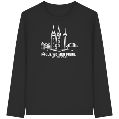 Skyline Fiere Druck - Organic Longsleeve T-Shirt