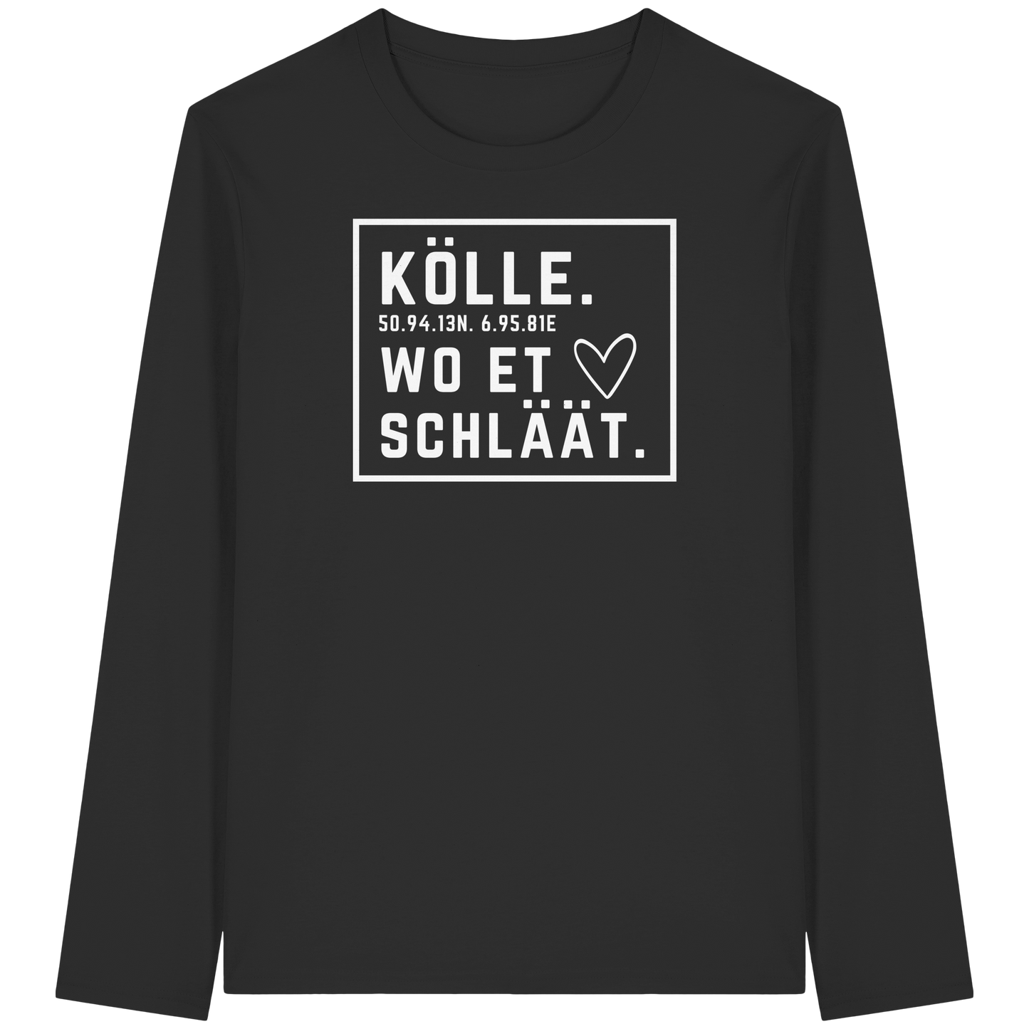 Kölle Hätz Druck - Organic Longsleeve T-Shirt