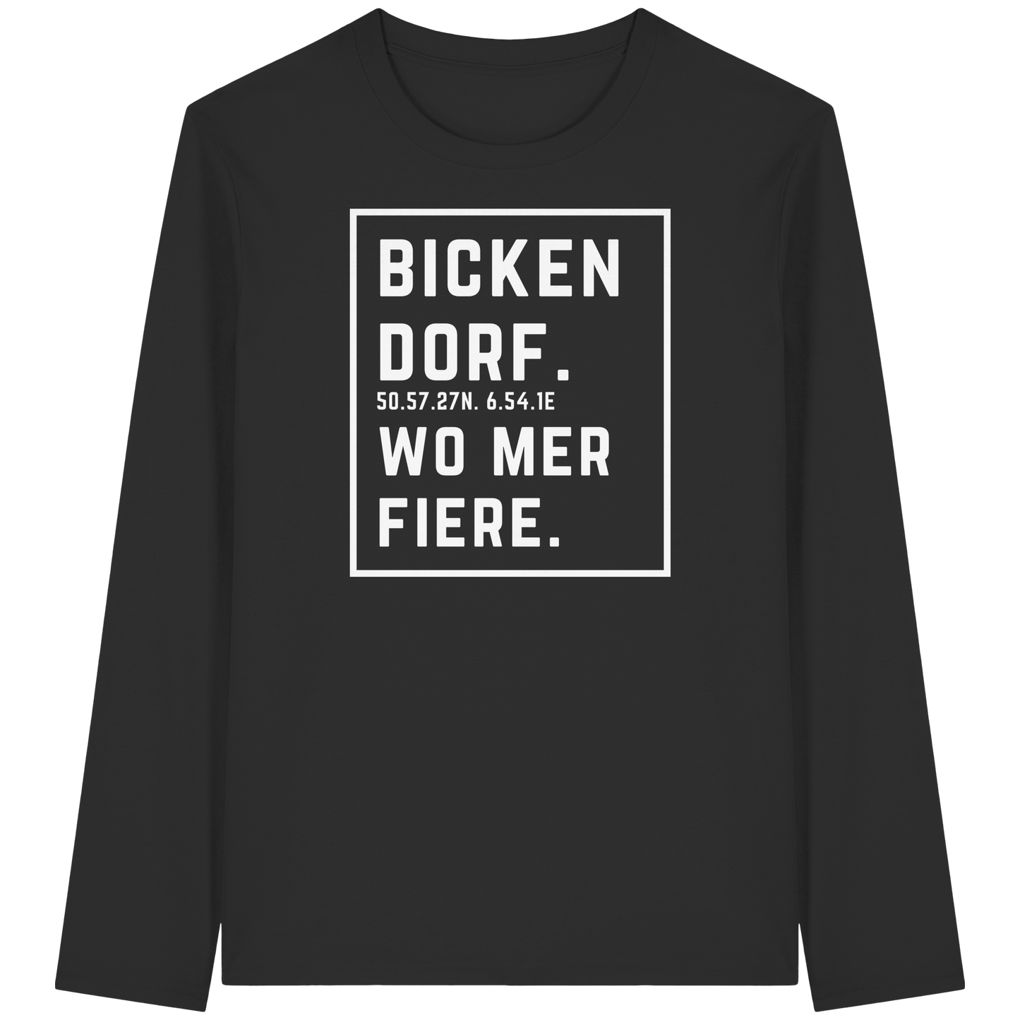 Bickendorf Fiere Druck - Organic Longsleeve T-Shirt