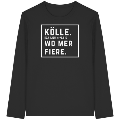 Kölle Fiere Druck  - Organic Longsleeve T-Shirt