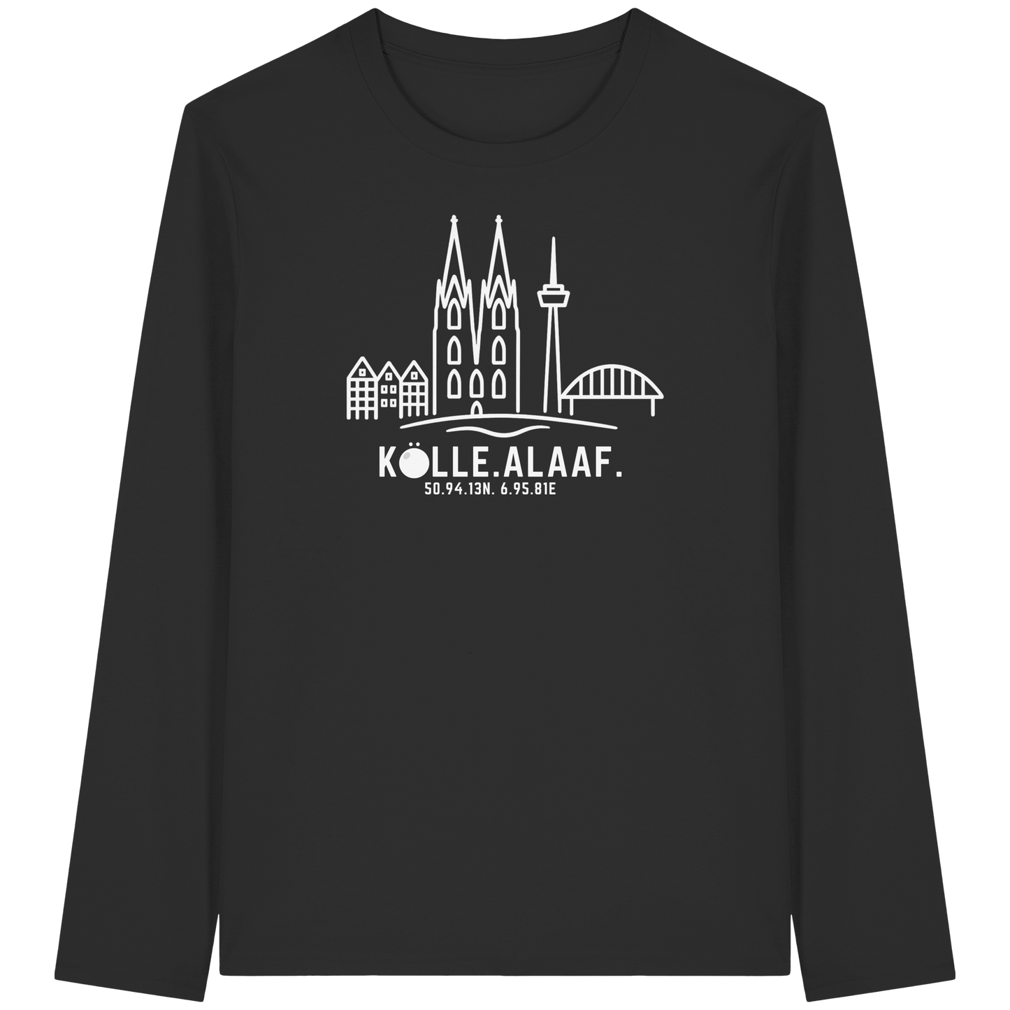 Skyline Alaaf Druck - Organic Longsleeve T-Shirt