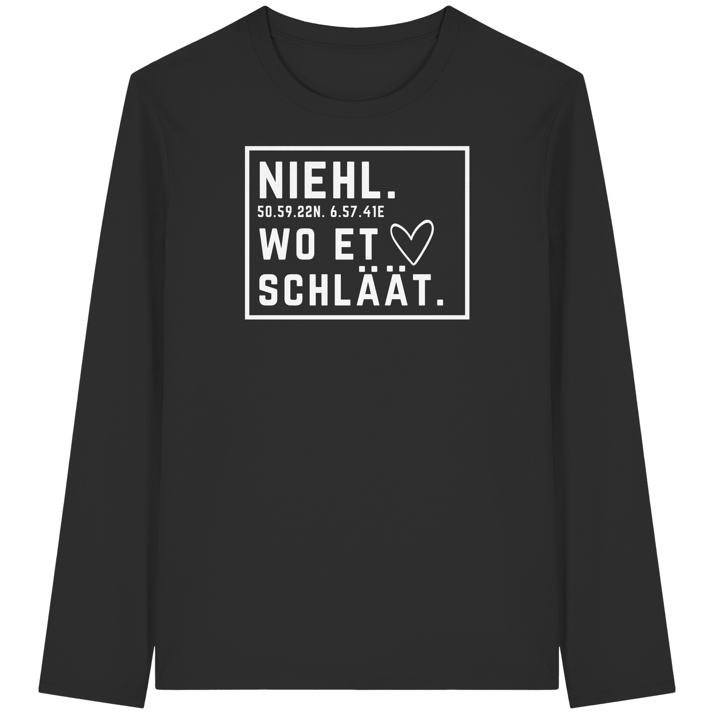 Niehl Hätz Druck - Organic Longsleeve T-Shirt