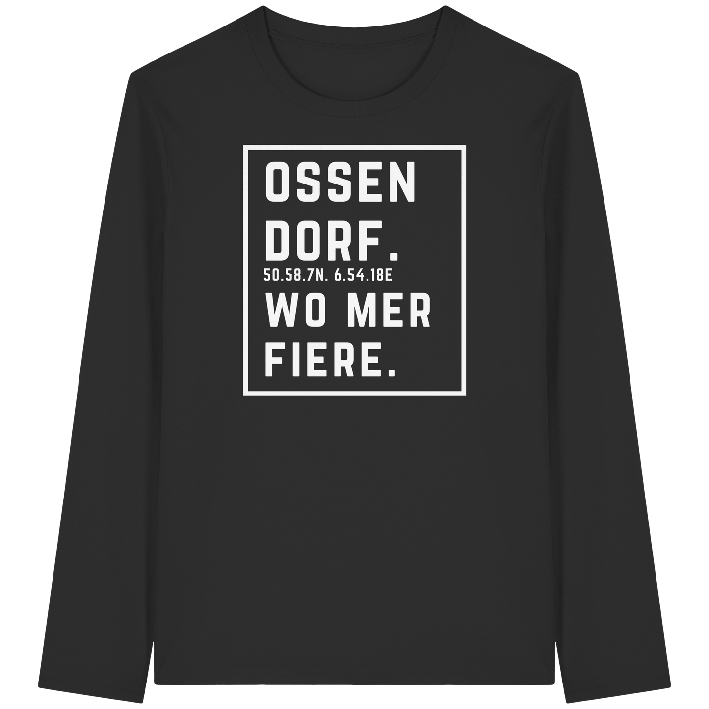 Ossendorf Fiere Druck - Organic Longsleeve T-Shirt