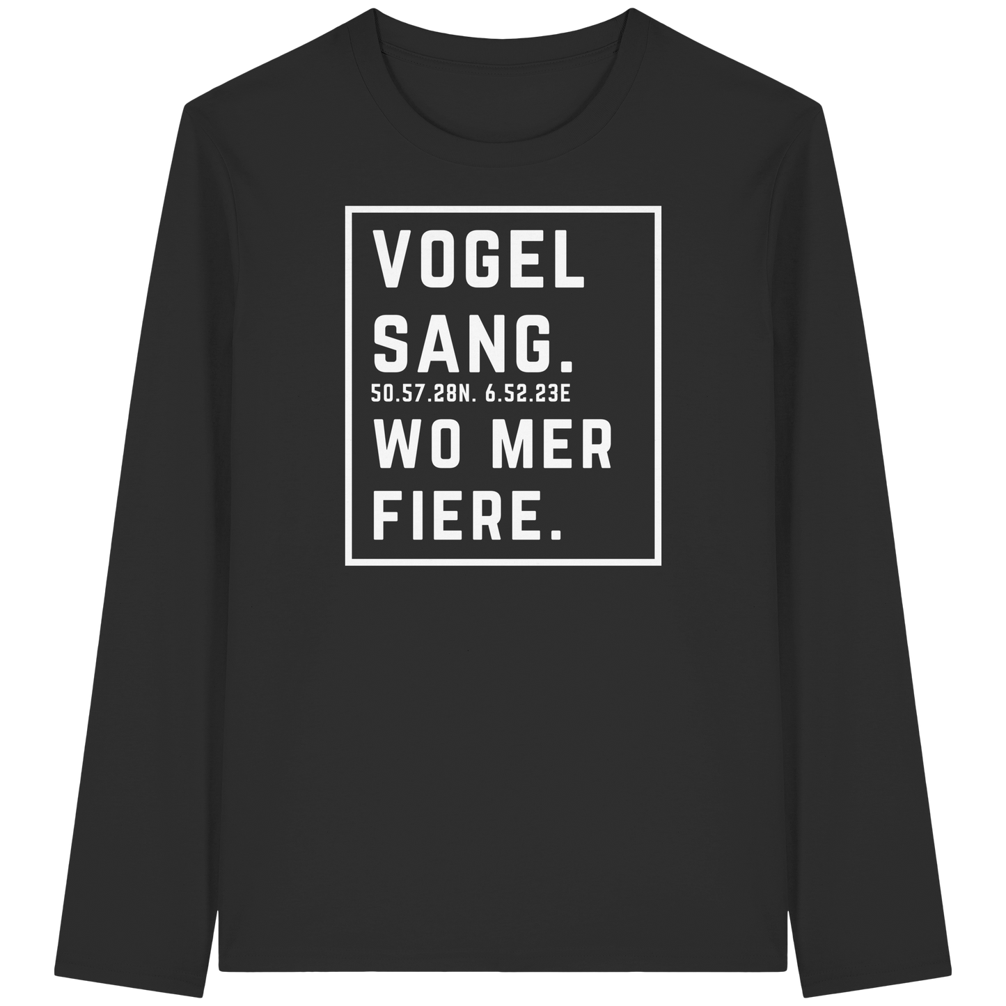 Vogelsang Fiere Druck - Organic Longsleeve T-Shirt