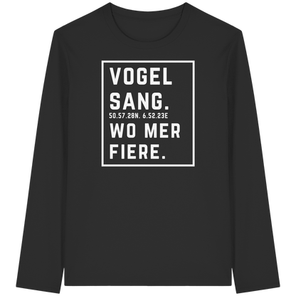 Vogelsang Fiere Druck - Organic Longsleeve T-Shirt