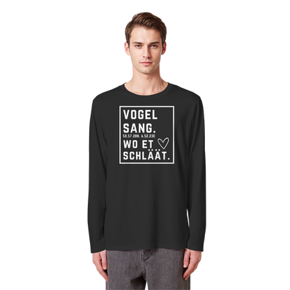 Vogelsang Hätz Druck - Organic Longsleeve T-Shirt