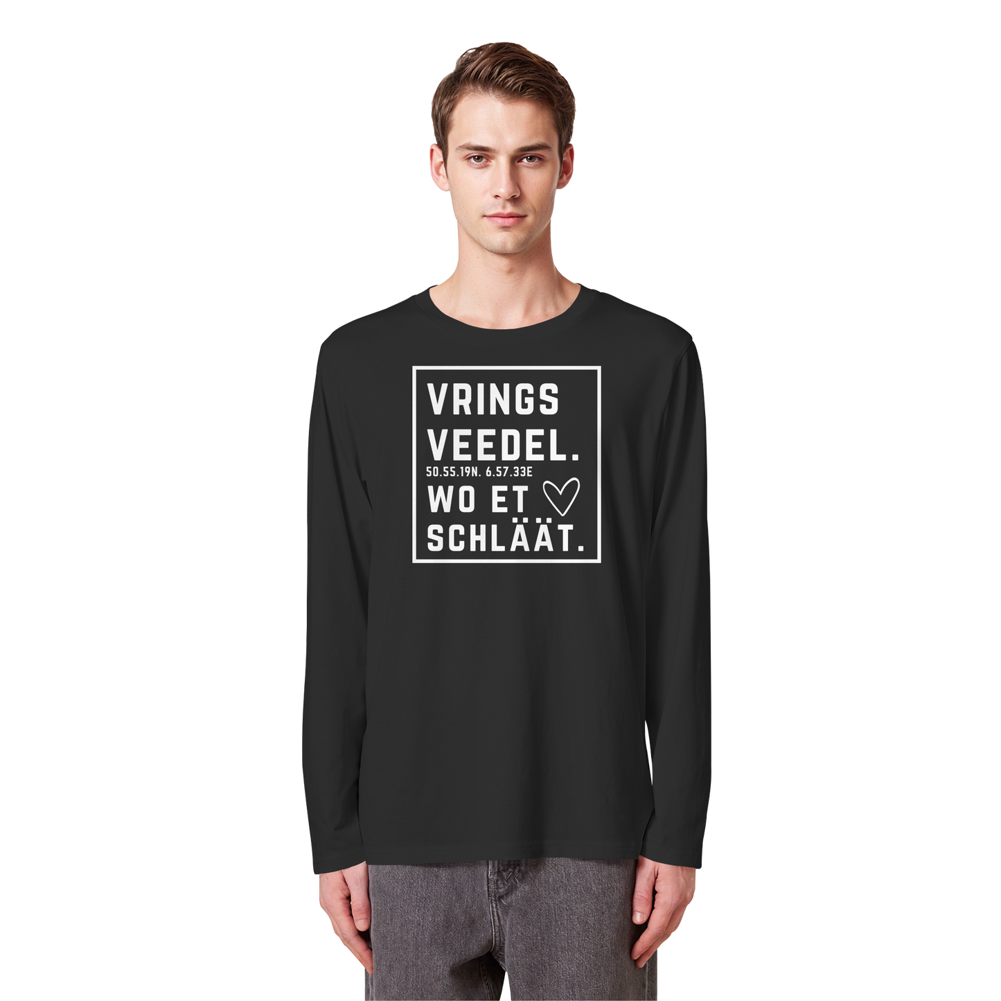 Vringsveedel Hätz Druck - Organic Longsleeve T-Shirt