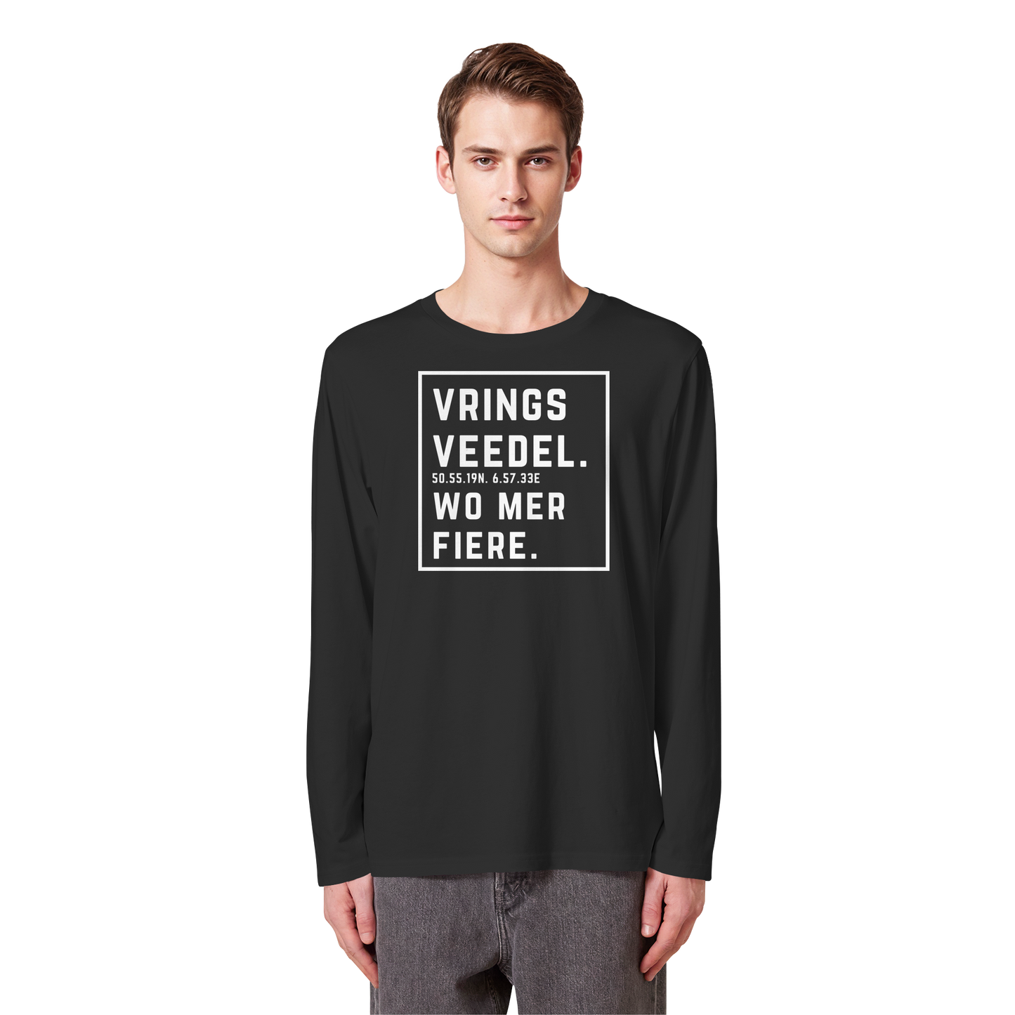 Vringsveedel Fiere Druck - Organic Longsleeve T-Shirt