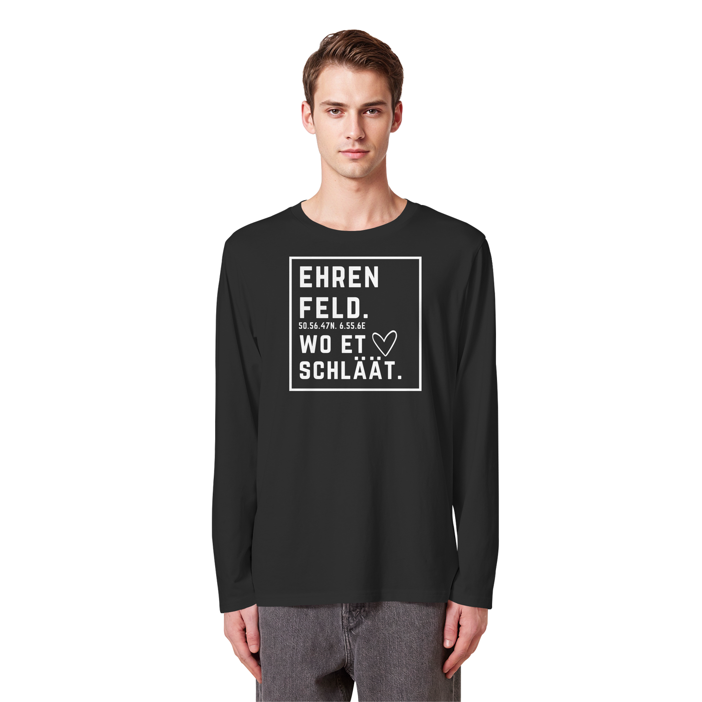 Ehrenfeld Hätz Druck - Organic Longsleeve T-Shirt