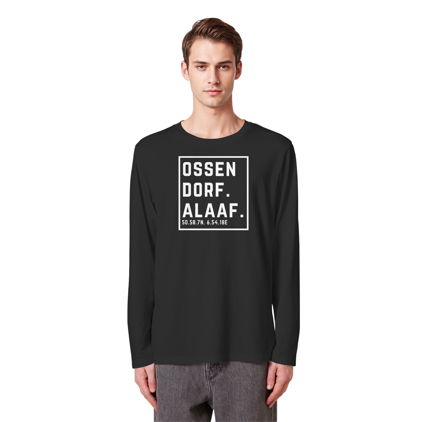 Ossendorf Alaaf Druck - Organic Longsleeve T-Shirt