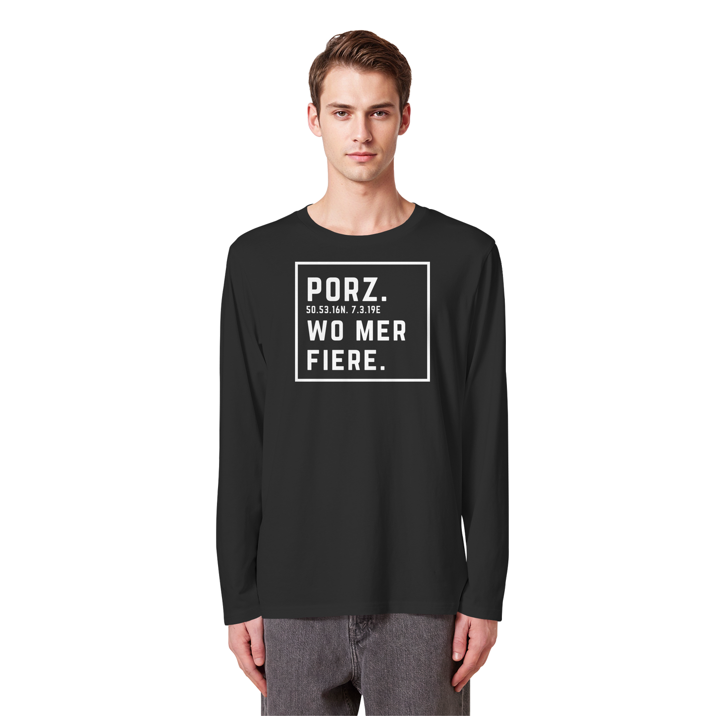 Porz Fiere Druck  - Organic Longsleeve T-Shirt