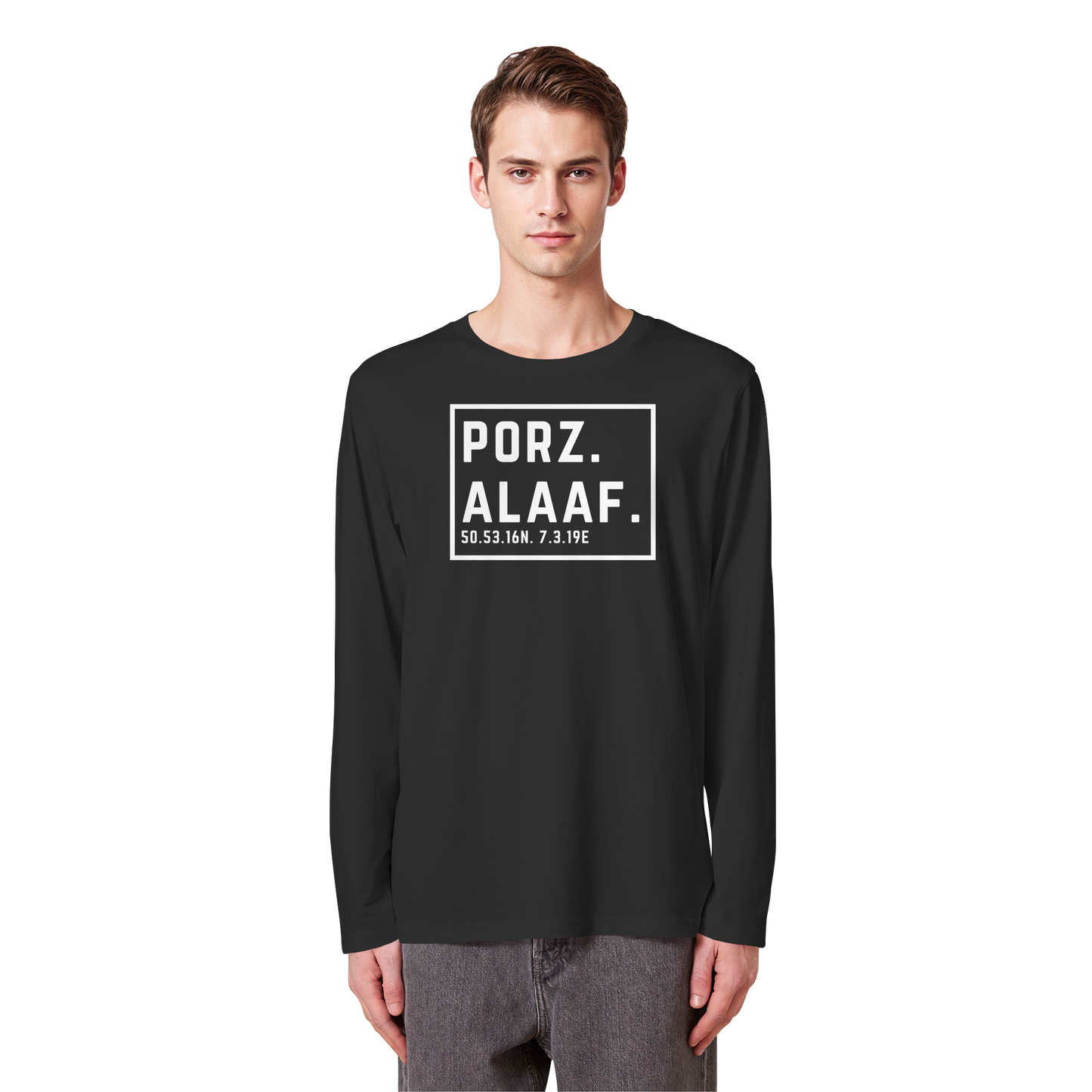 Porz Alaaf Druck - Organic Longsleeve T-Shirt